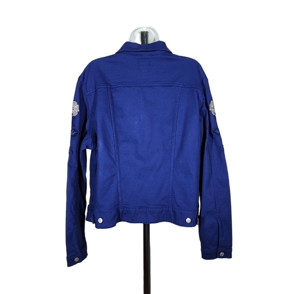 LULAROE BUTTON FRONT EMBROIDERED JACKET - Picture 2 of 8